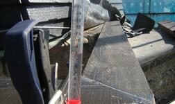 Photograph showing water level being used at West Blatchington Windmill Photograph showing water level being used at West Blatchington Windmill